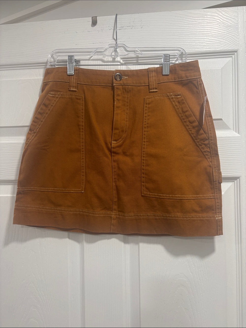 Old Navy Rust Brown Utility Mini Skirt